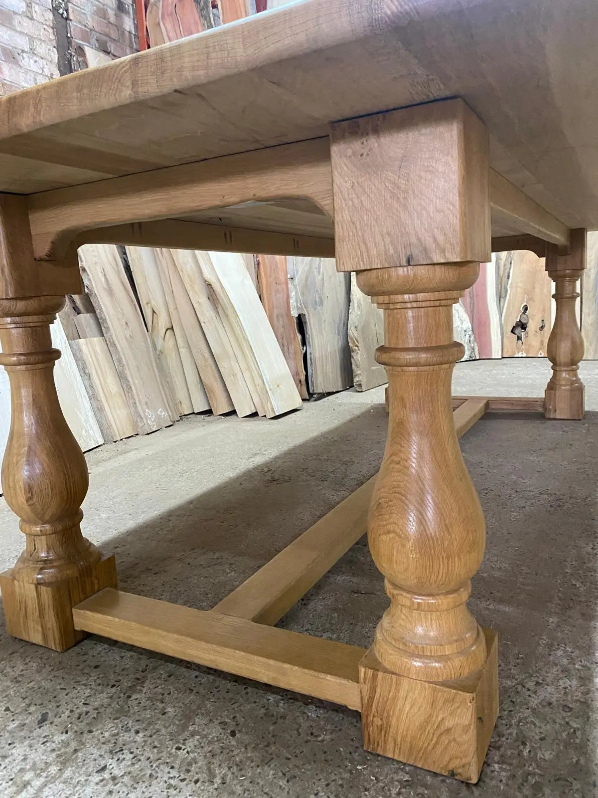Solid oak refectory table 8-10 seater Dining Tables