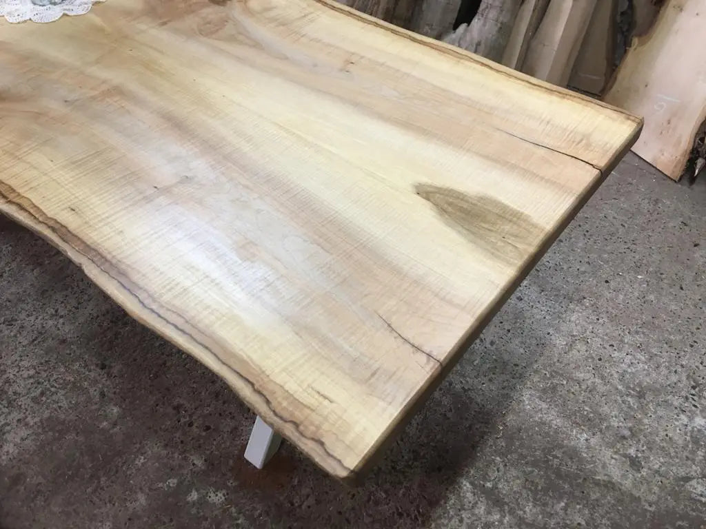 Book Matched Rippled Sycamore Table Dining Tables