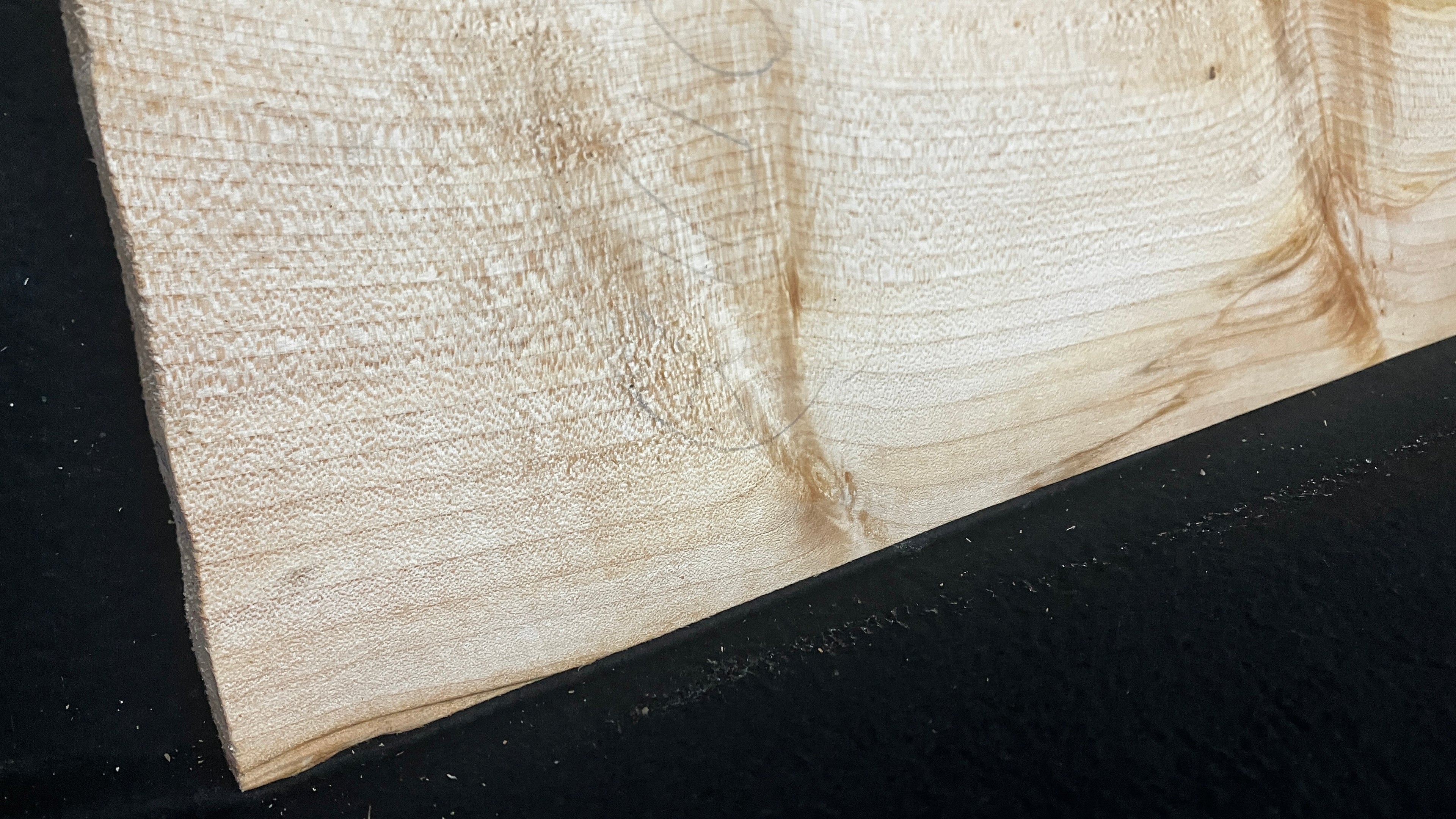 Sycamore tone wood, craft wood 615 L x 207 W x 17 D (mm)    (959)