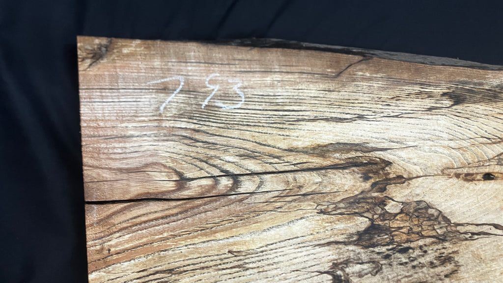 Spalted ash hardwood boards, shelving 1212 L x 401 W x 37 D (mm) (793)