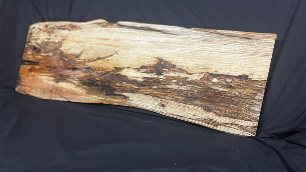 Spalted ash hardwood boards, shelving 1212 L x 401 W x 37 D (mm) (793)