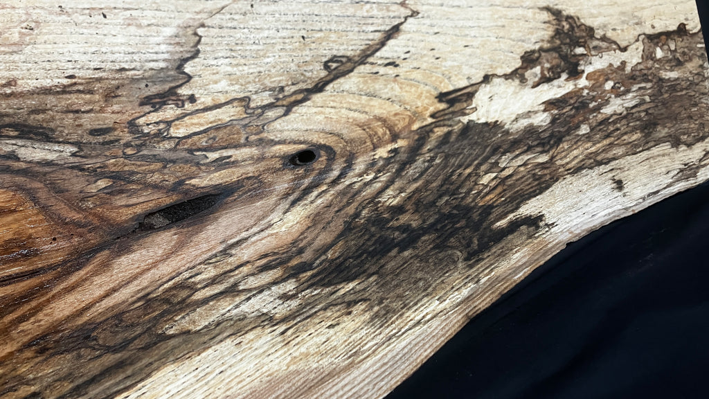 Spalted ash hardwood boards, shelving 1212 L x 401 W x 37 D (mm) (793)