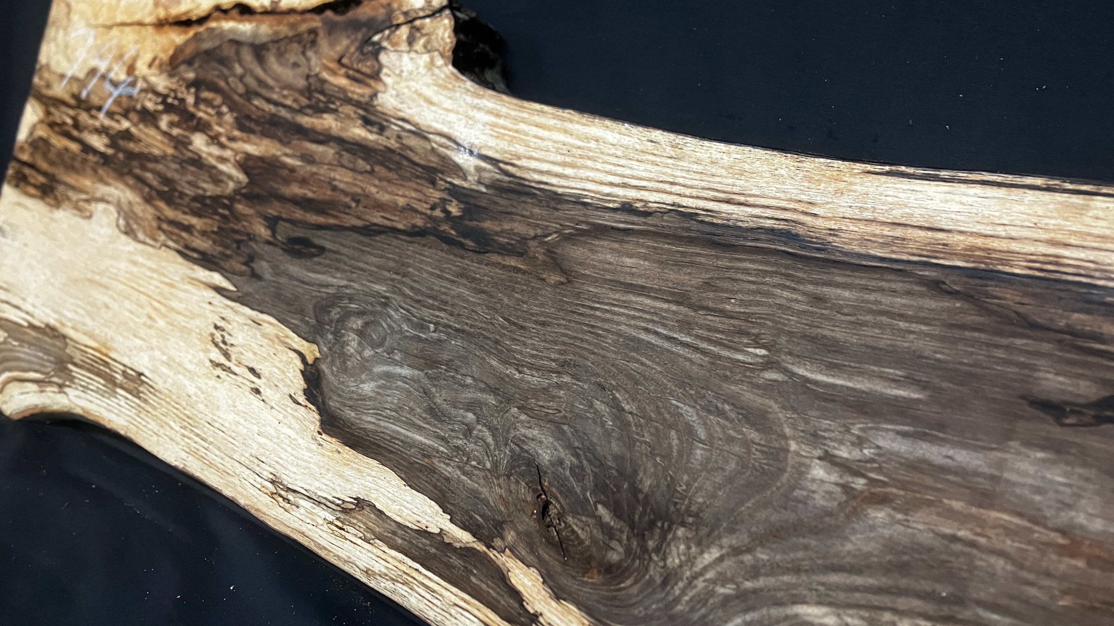 Spalted ash hardwood boards, shelving 1205 L x 300 W x 37 D (mm) (794)