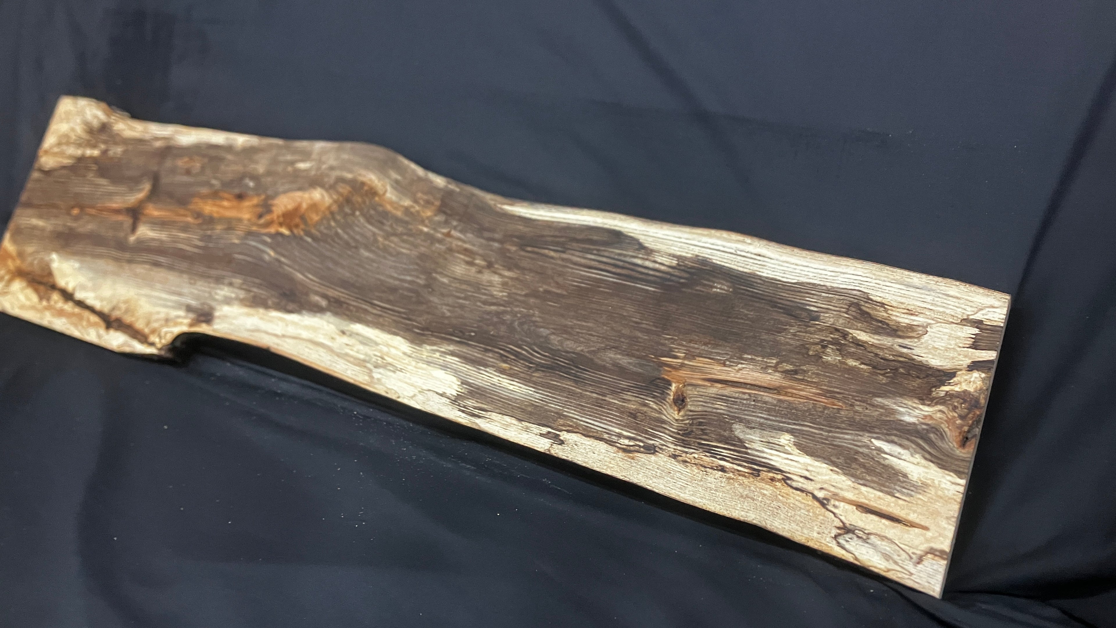 Spalted ash hardwood boards, shelving 1205 L x 300 W x 37 D (mm) (794)