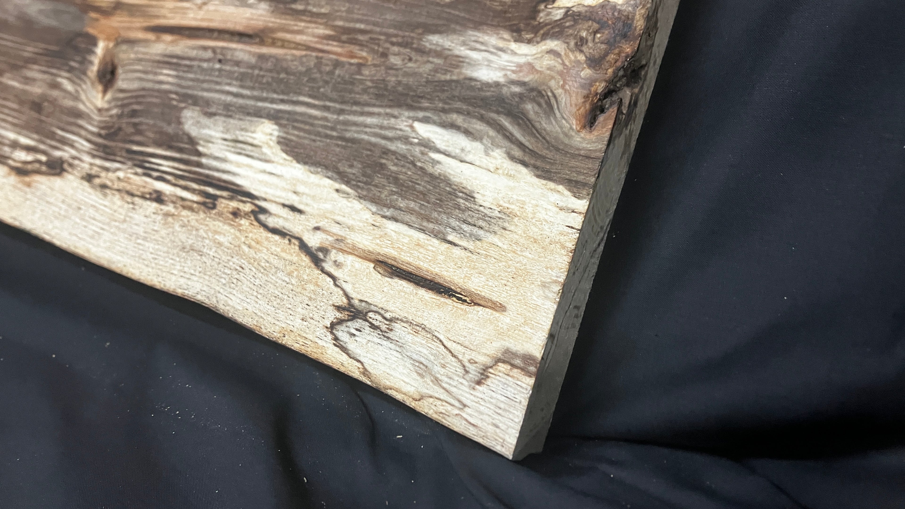 Spalted ash hardwood boards, shelving 1205 L x 300 W x 37 D (mm) (794)