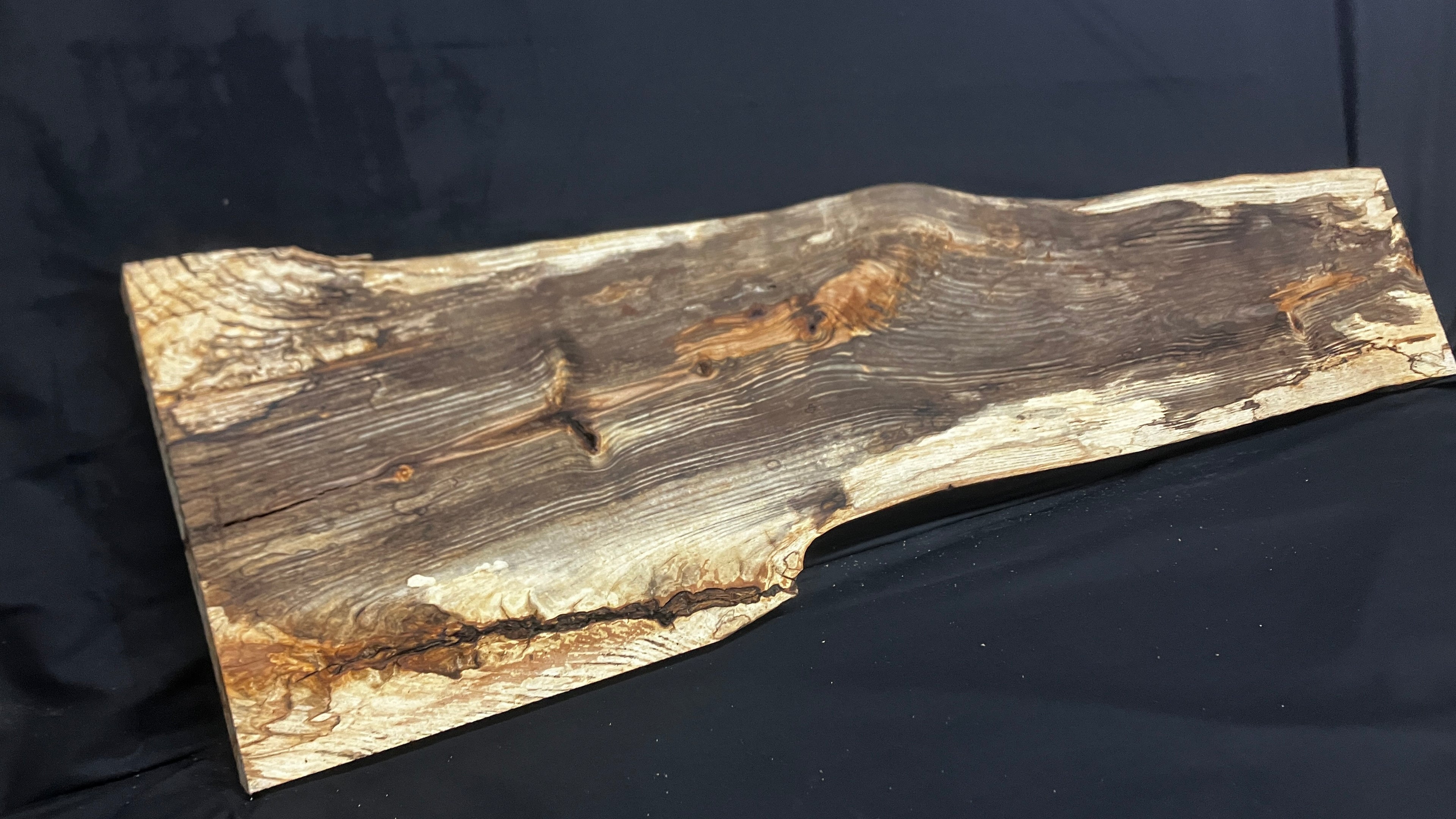 Spalted ash hardwood boards, shelving 1205 L x 300 W x 37 D (mm) (794)