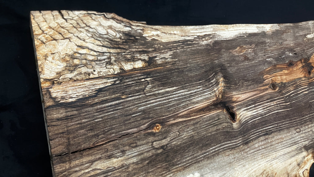 Spalted ash hardwood boards, shelving 1205 L x 300 W x 37 D (mm) (794)