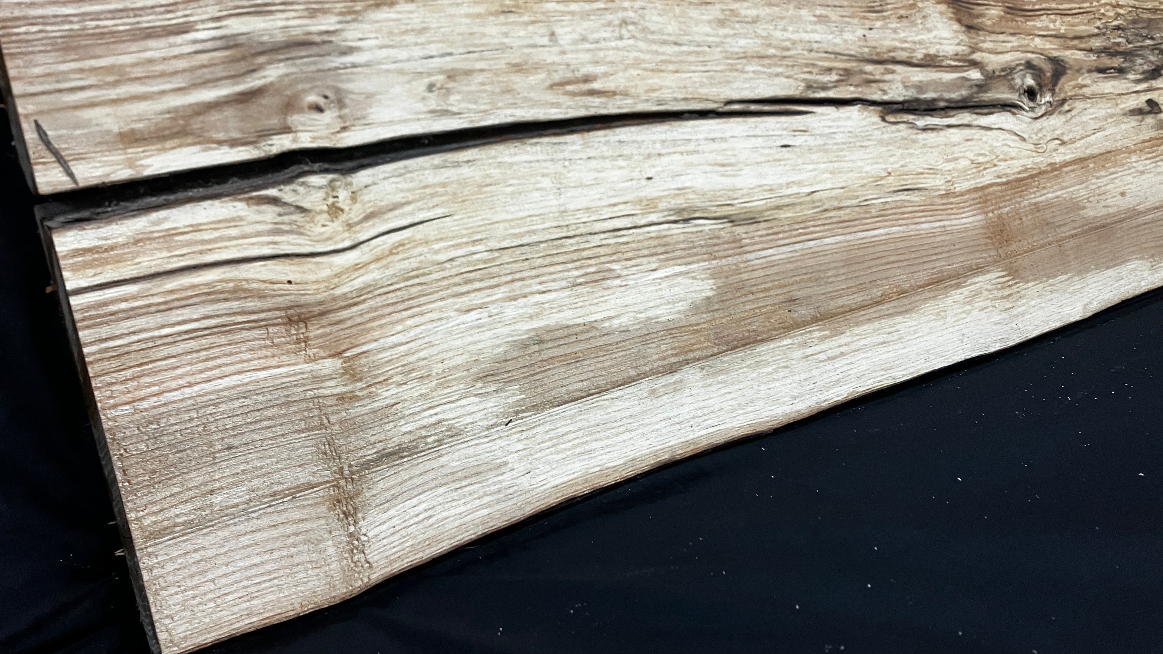 Spalted ash hardwood boards, shelving 1200 L x 320 W x 31 D (mm) (796)