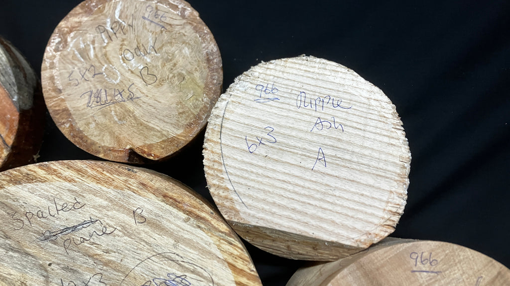 x6 mixed grade and mixed dry hardwood turning blank bundles  (966)