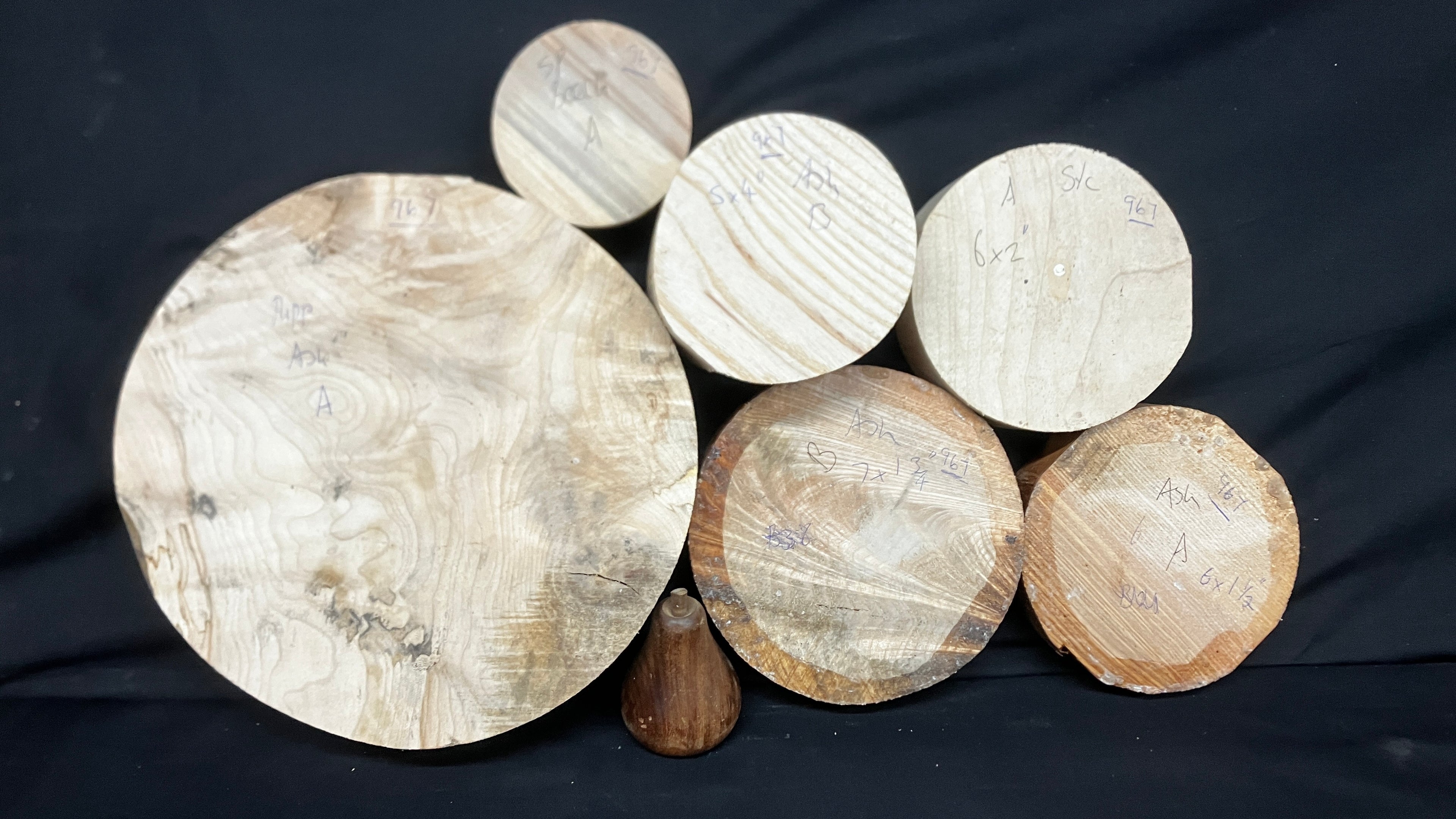 x6 mixed grade and mixed dry hardwood turning blank bundles  (967)