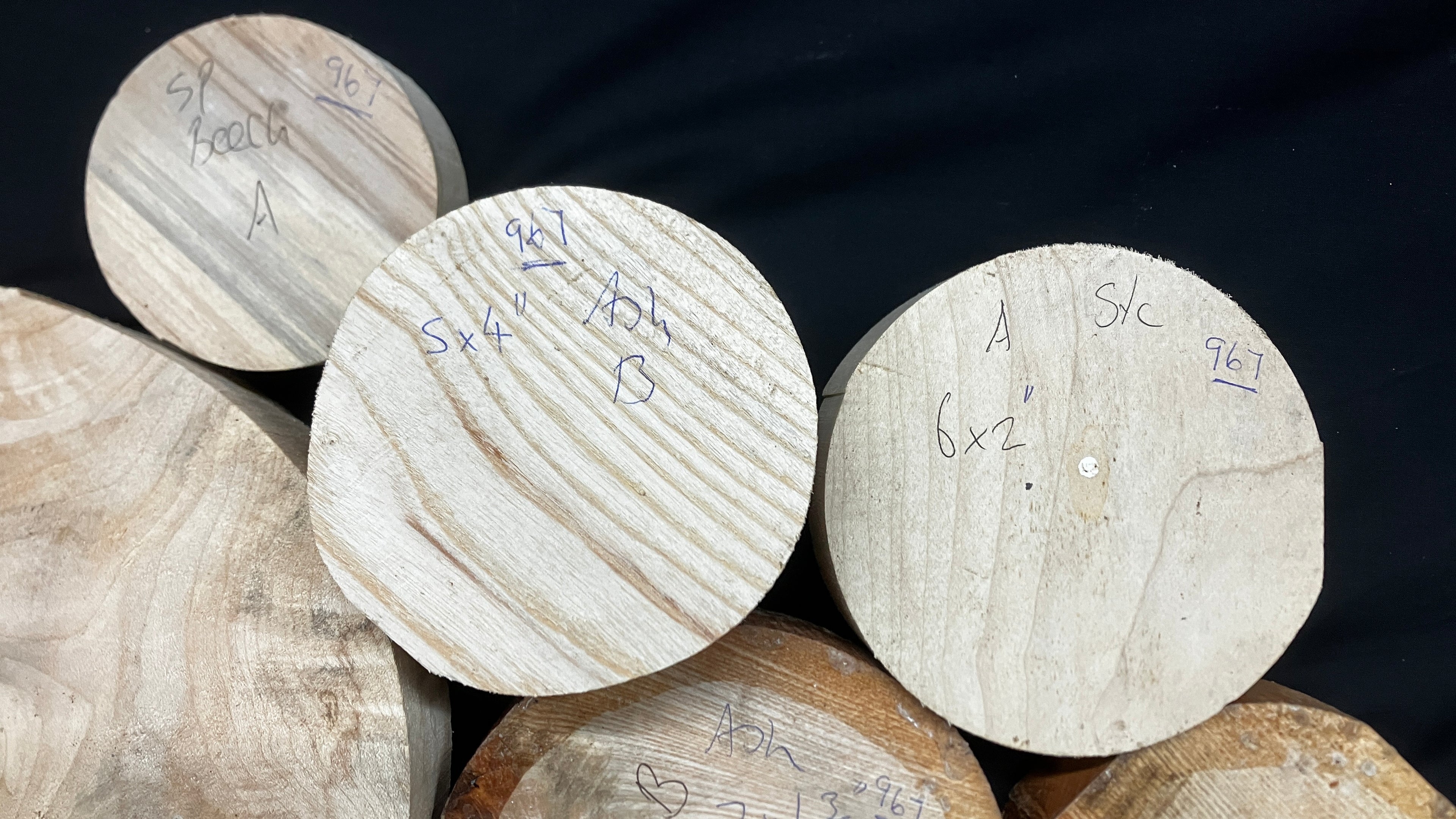 x6 mixed grade and mixed dry hardwood turning blank bundles  (967)