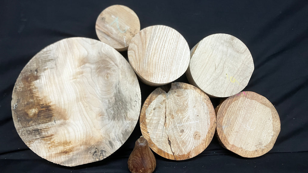 x6 mixed grade and mixed dry hardwood turning blank bundles  (967)