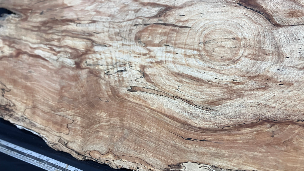 Spalted Beech timber, plank, board  790 L x 390 W x 19 D (mm)    (997)