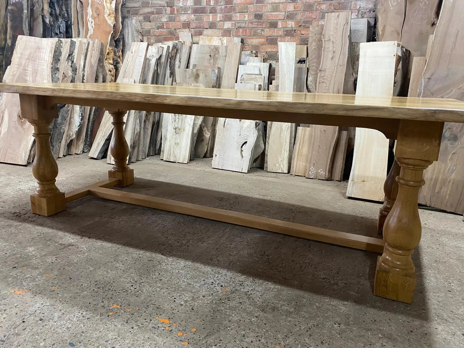 Solid oak refectory table 8-10 seater Dining Tables