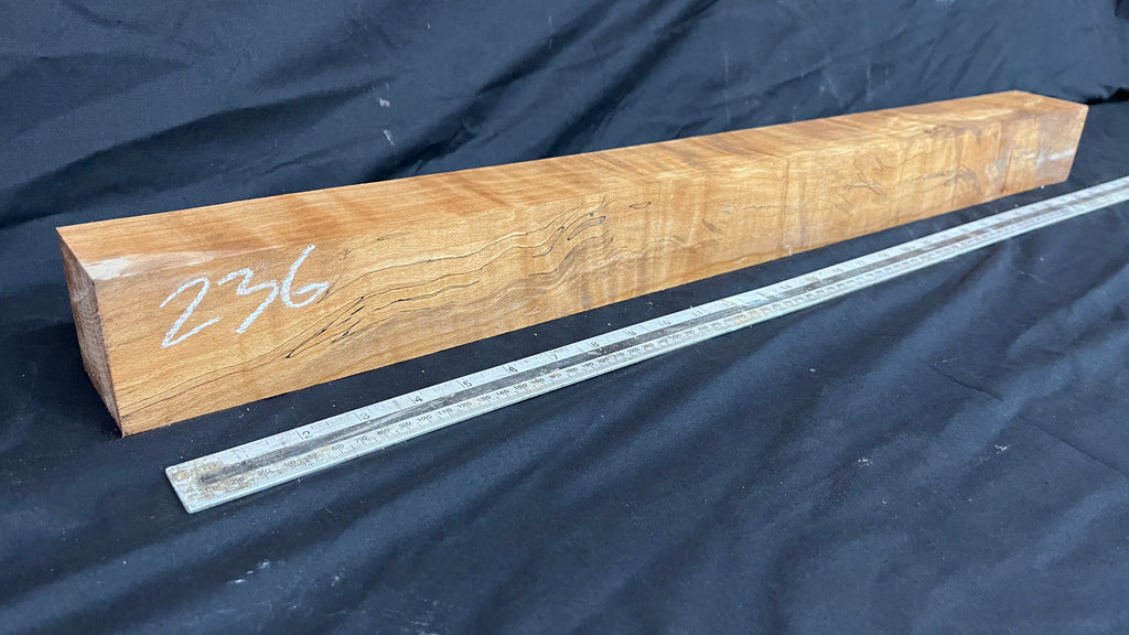 Spalted beech 802 x 68 mm C Grade Wood Turning Blank (236)