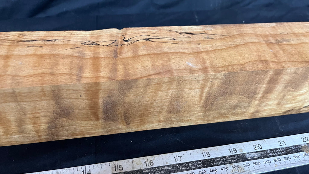 Spalted beech 802 x 68 mm C Grade Wood Turning Blank (236)