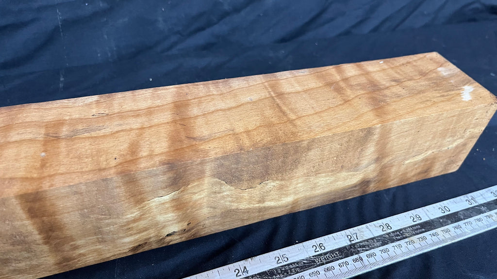 Spalted beech 802 x 68 mm C Grade Wood Turning Blank (236)