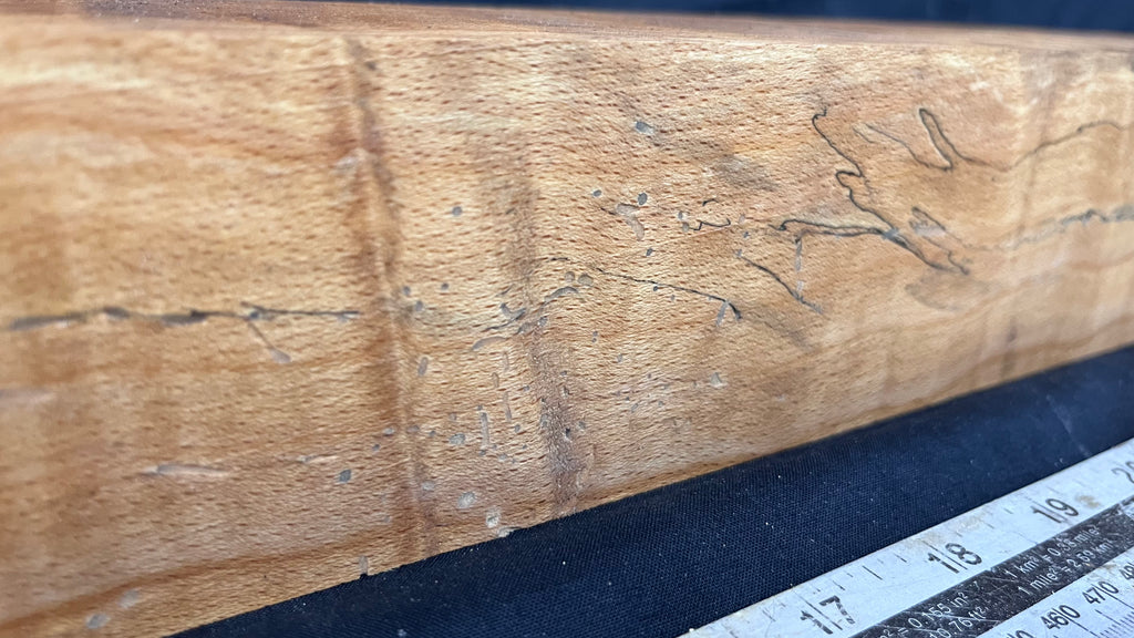 Spalted beech 802 x 68 mm C Grade Wood Turning Blank (236)
