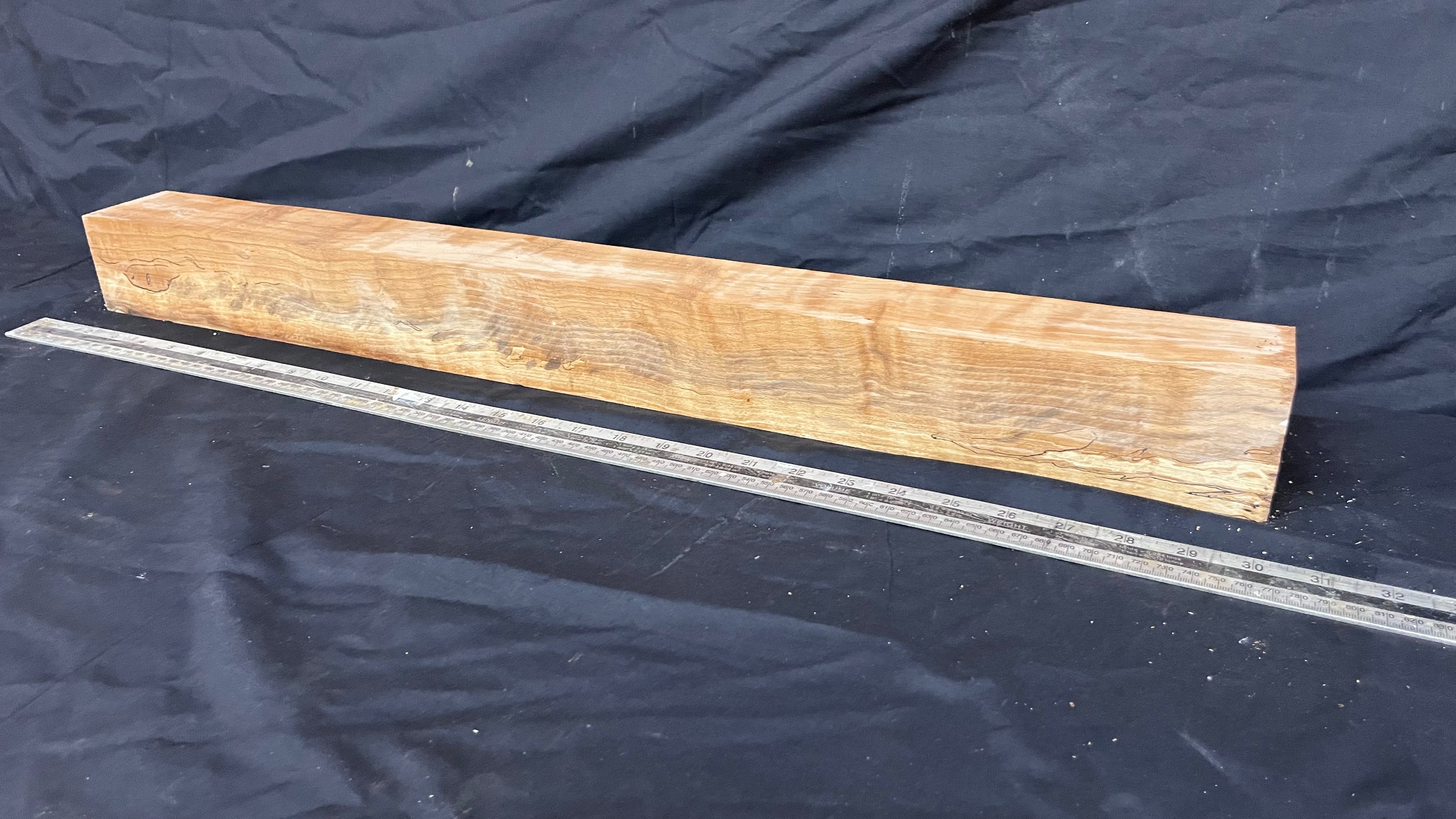 Spalted beech 738 x 67 mm C Grade Wood Turning Blank (238)