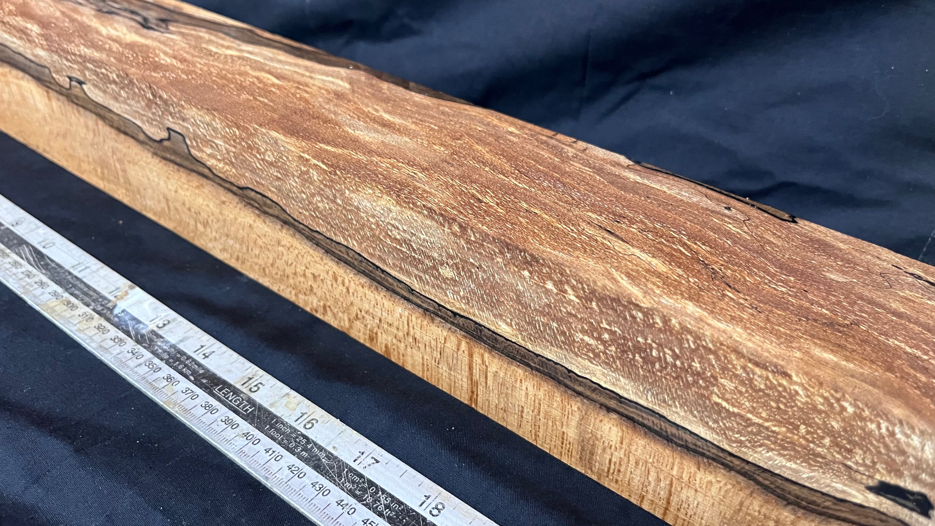 Spalted beech 610 x 67 mm B Grade Wood Turning Blank (239)