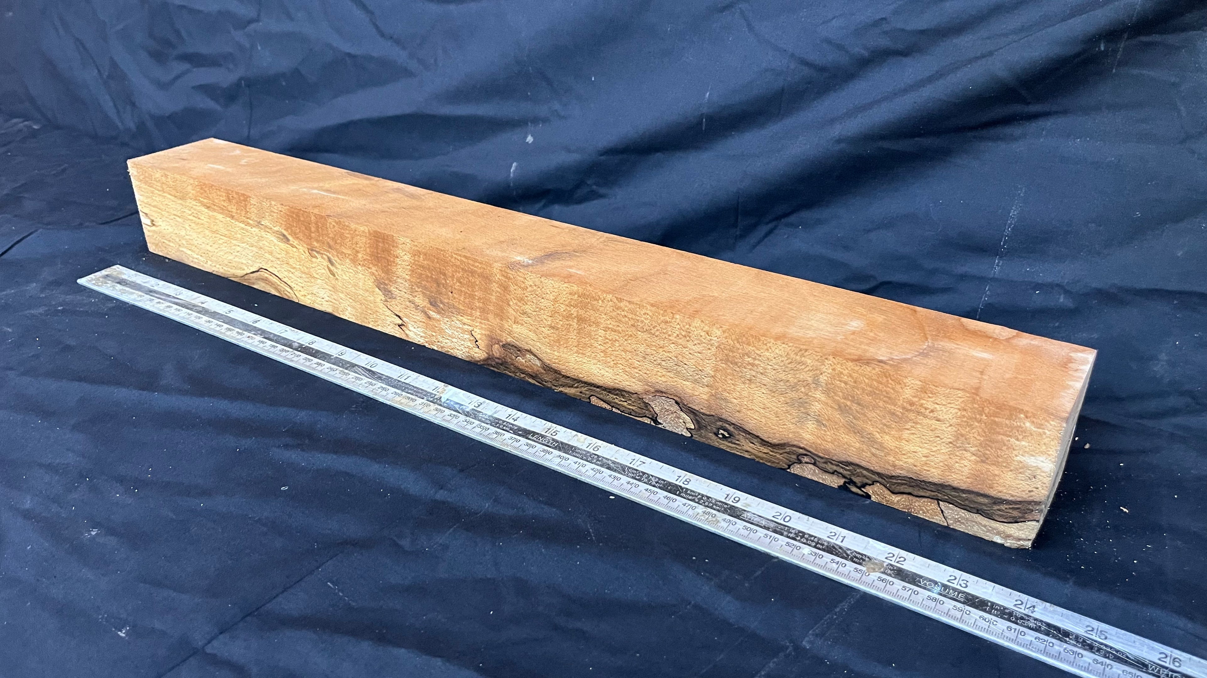 Spalted beech 610 x 67 mm B Grade Wood Turning Blank (239)