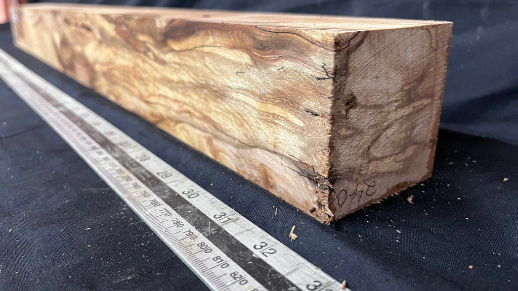 Spalted beech 817 x 68 mm B Grade Wood Turning Blank (240)