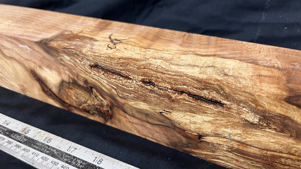 Spalted beech 817 x 68 mm B Grade Wood Turning Blank (240)