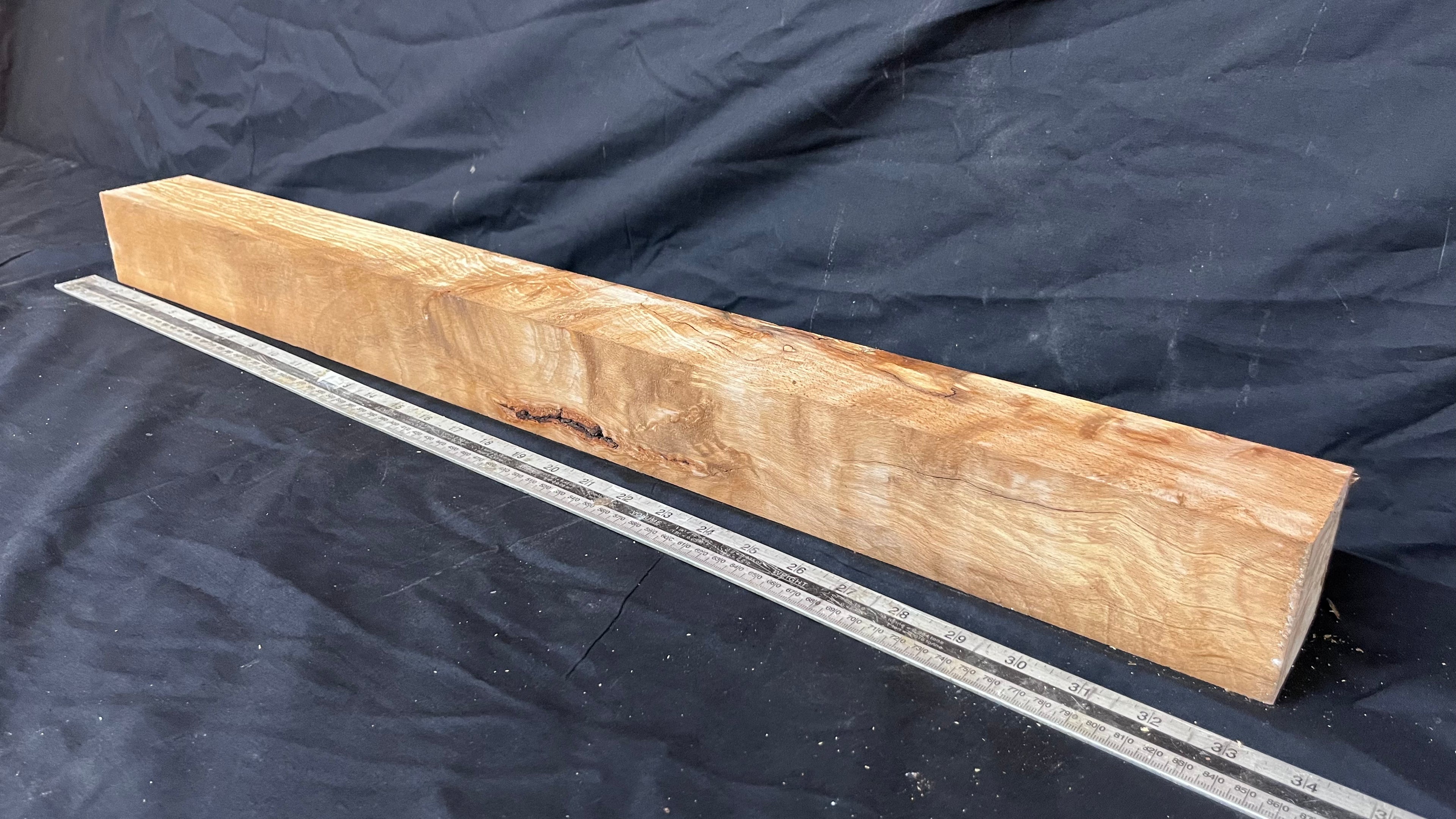 Spalted beech 817 x 68 mm B Grade Wood Turning Blank (240)
