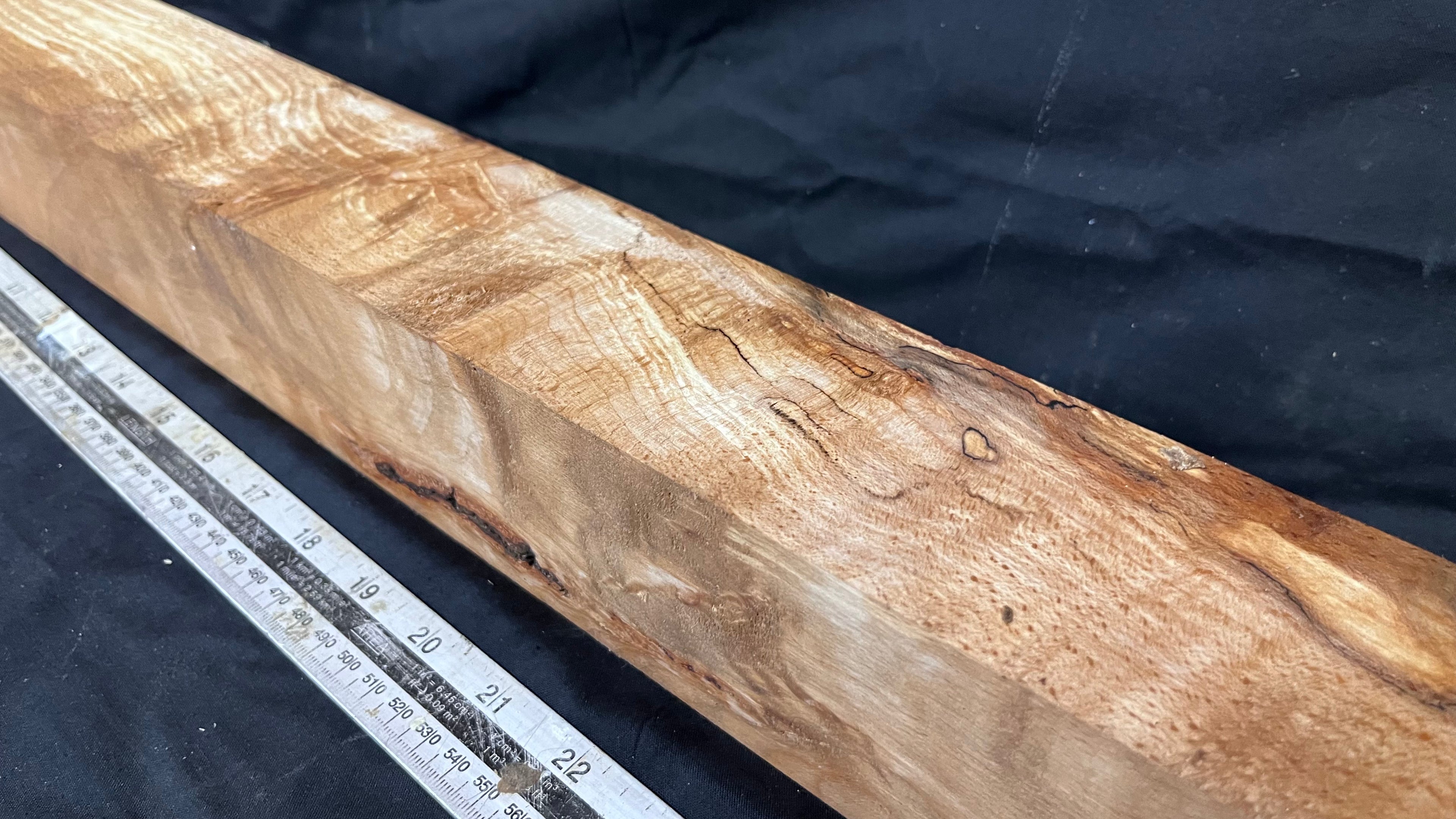 Spalted beech 817 x 68 mm B Grade Wood Turning Blank (240)