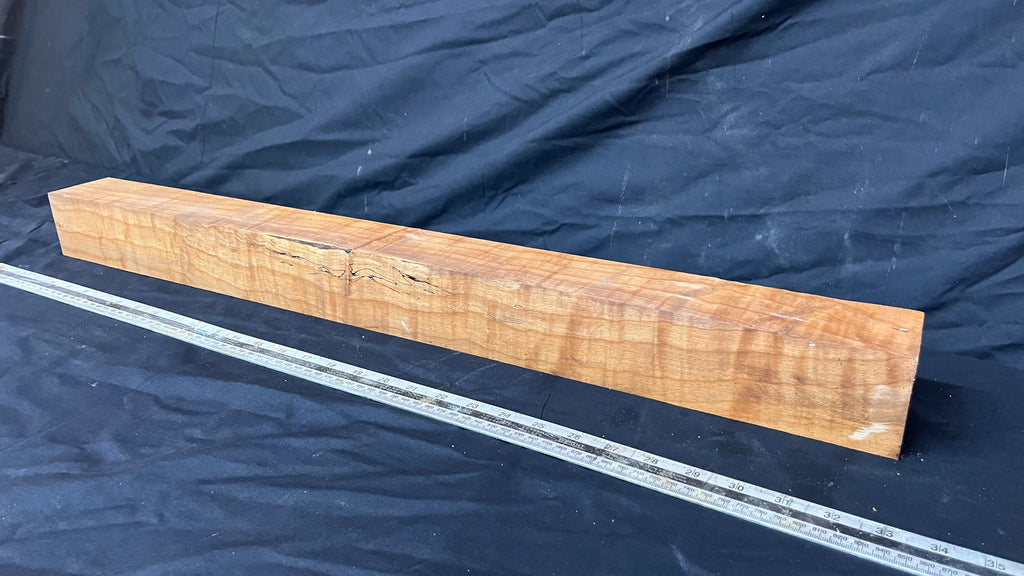 Spalted beech 802 x 68 mm C Grade Wood Turning Blank (236)