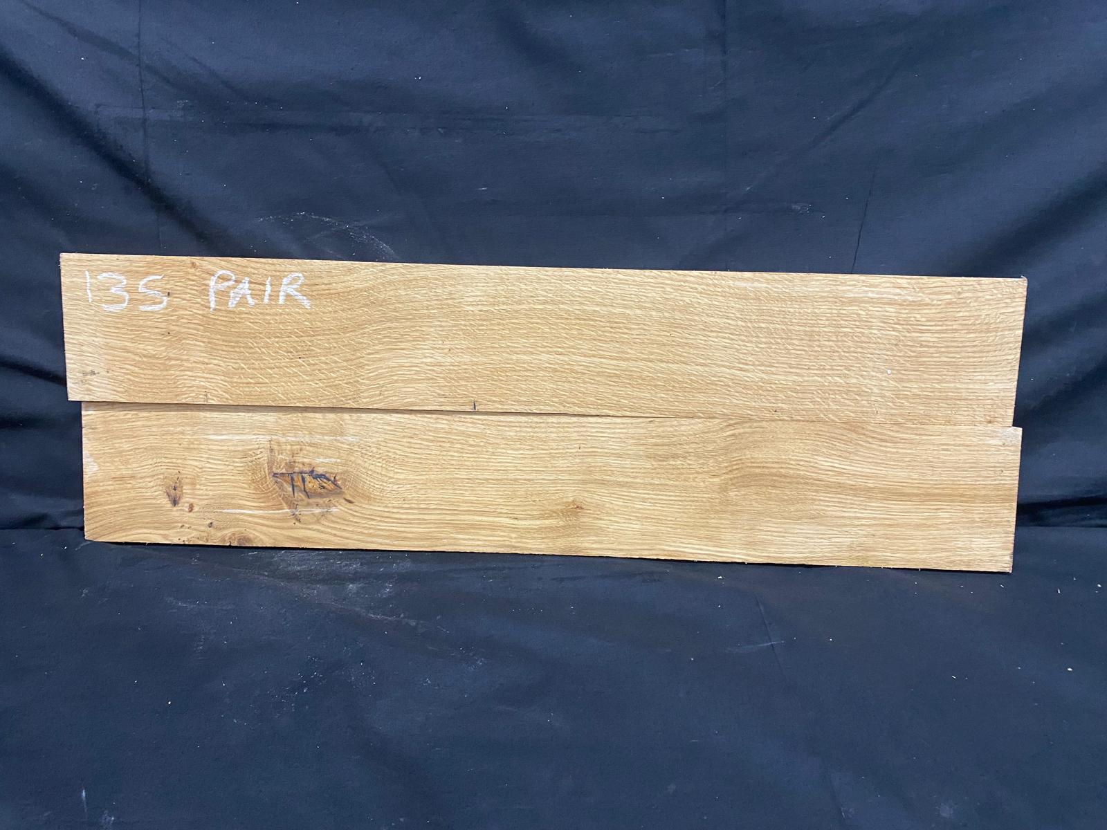x2 OAK HARDWOOD THRESHOLDS, 781 L x 120 W x 20 D mm (135)
