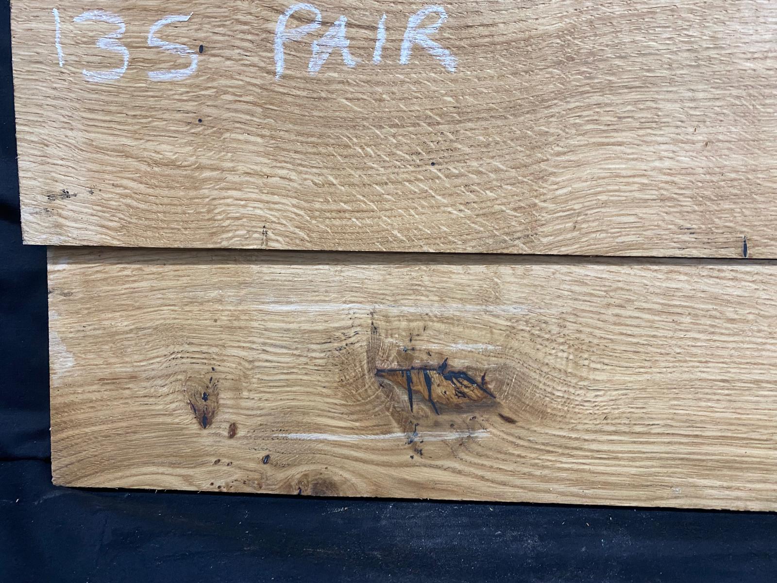 x2 OAK HARDWOOD THRESHOLDS, 781 L x 120 W x 20 D mm (135)