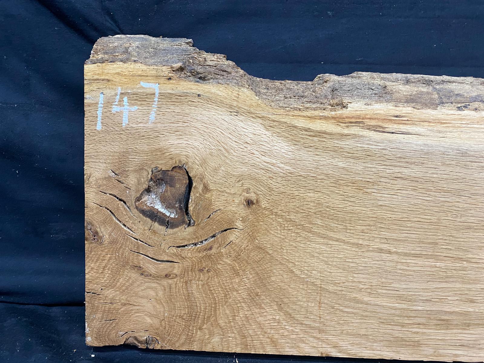 OAK HARDWOOD TIMBER, WOOD, PLANKS 671 L x 314 W x 47 D mm (147)