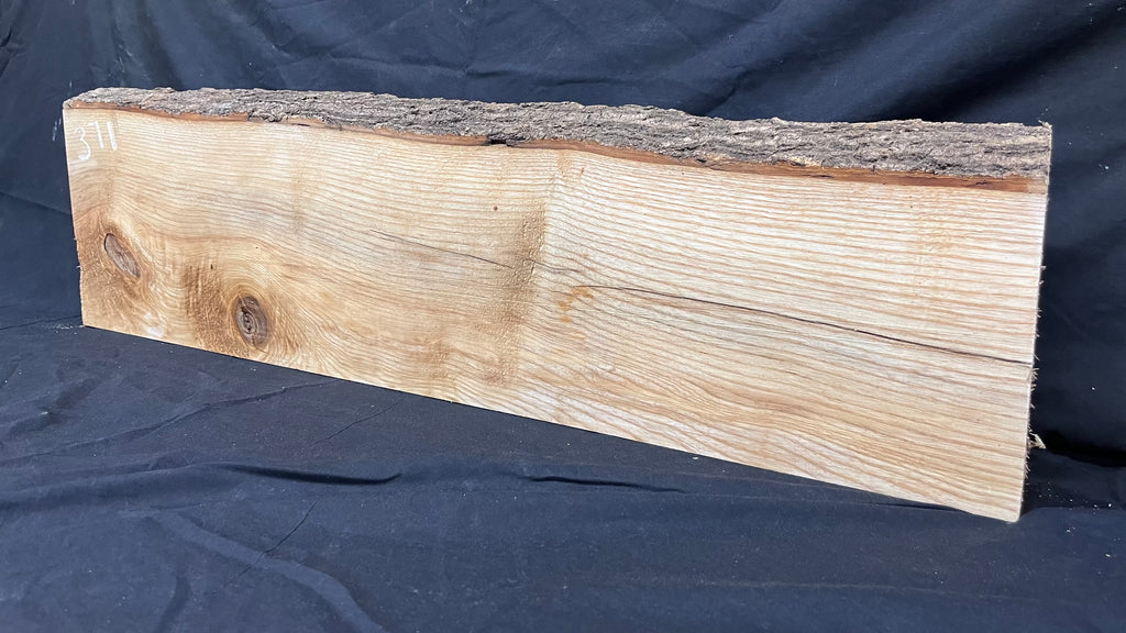 Ash hardwood sill, Floating shelf, mantle, plank 959 L x 267 W x 71 D mm     (371)