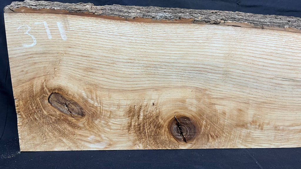 Ash hardwood sill, Floating shelf, mantle, plank 959 L x 267 W x 71 D mm     (371)
