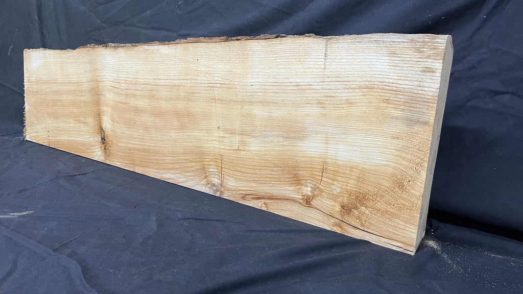 Ash hardwood sill, Floating shelf, mantle, plank 959 L x 267 W x 71 D mm     (371)