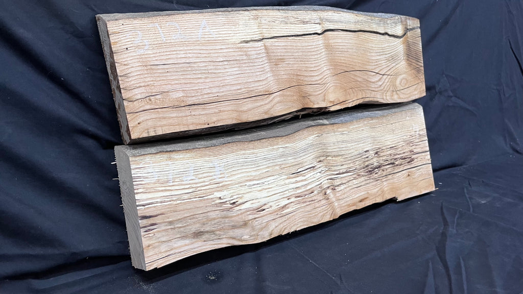 2x Ash resin table blanks, Floating shelf, mantle, planks 669 L x 413 W x 59 D mm     (372)