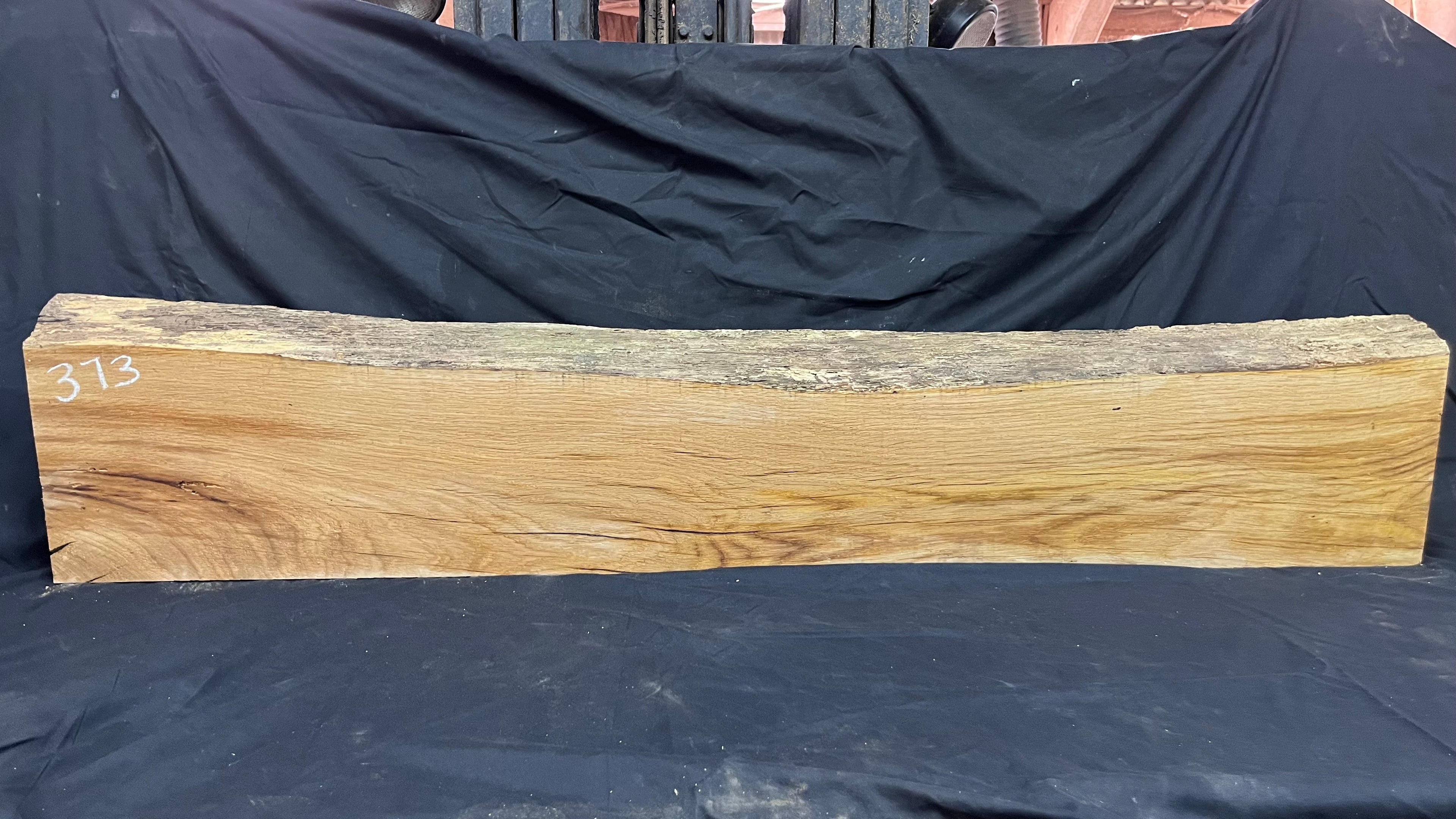 Oak mantle piece, old, reclaimed fire mantle, 1514 L x 300 W x 80 D mm    (373)
