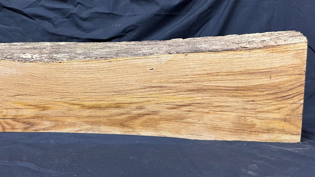 Oak mantle piece, old, reclaimed fire mantle, 1514 L x 300 W x 80 D mm    (373)