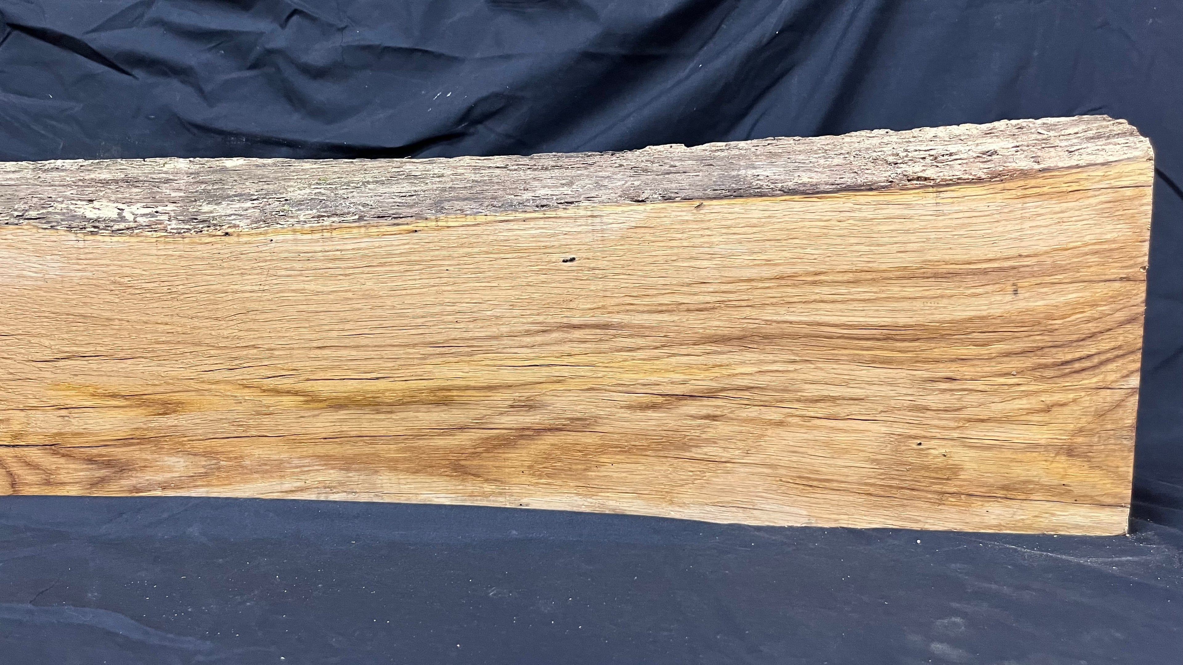 Oak mantle piece, old, reclaimed fire mantle, 1514 L x 300 W x 80 D mm    (373)