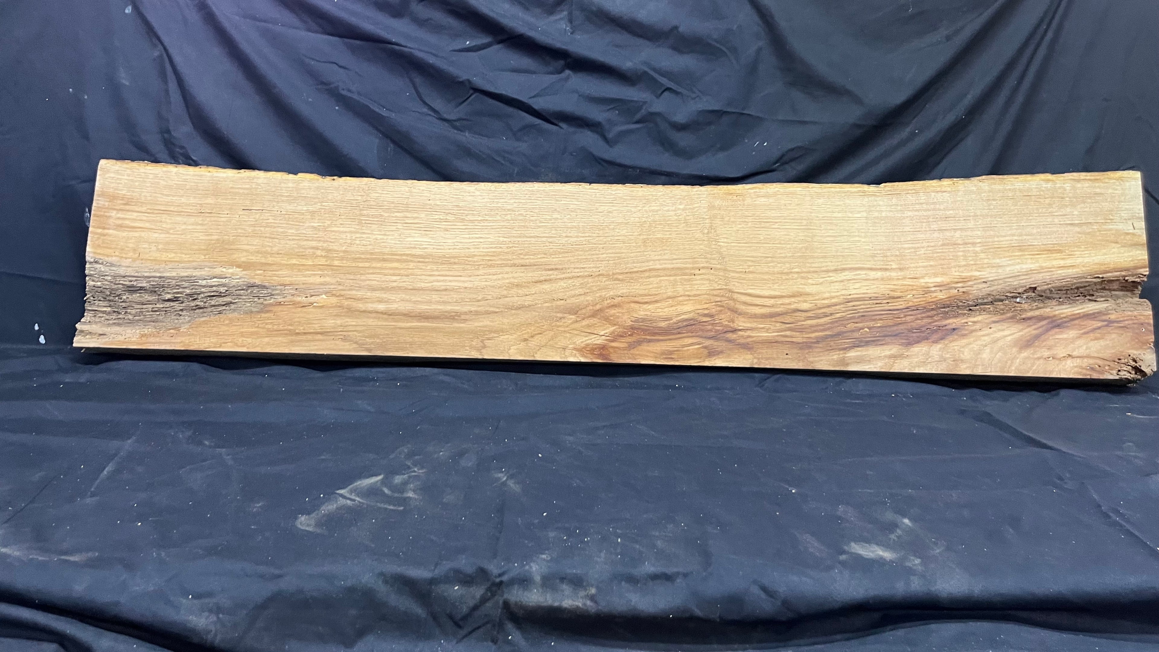 Oak mantle piece, old, reclaimed fire mantle, 1514 L x 300 W x 80 D mm    (373)
