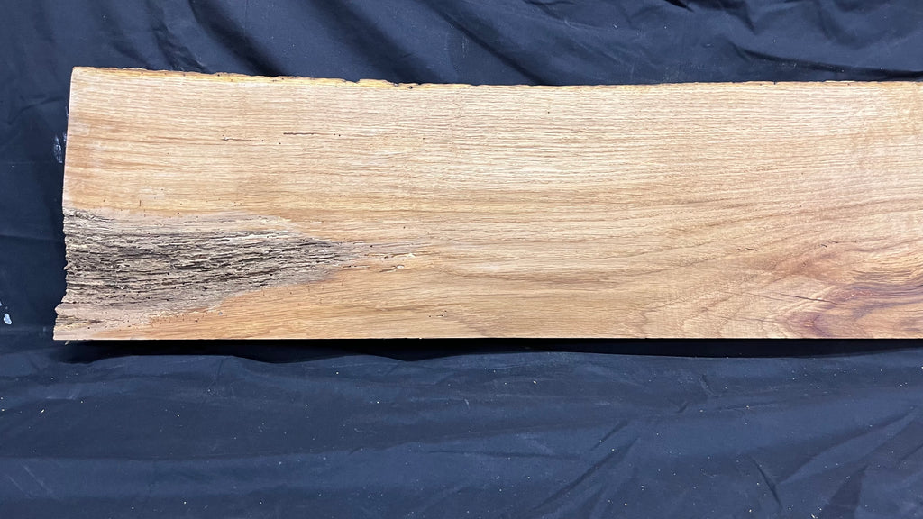 Oak mantle piece, old, reclaimed fire mantle, 1514 L x 300 W x 80 D mm    (373)