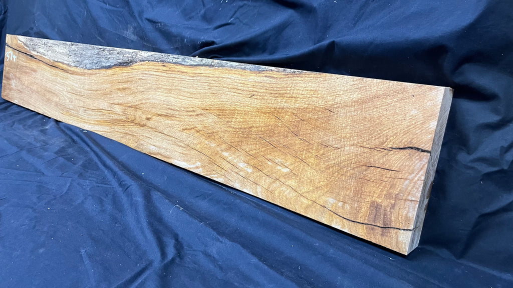 Oak mantle piece, old reclaimed fire mantle, 1498 L x 226 W x 50 D mm    (374)