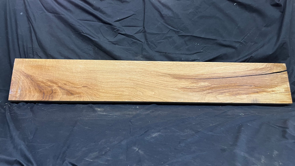 Oak mantle piece, old reclaimed fire mantle, 1498 L x 226 W x 50 D mm    (374)