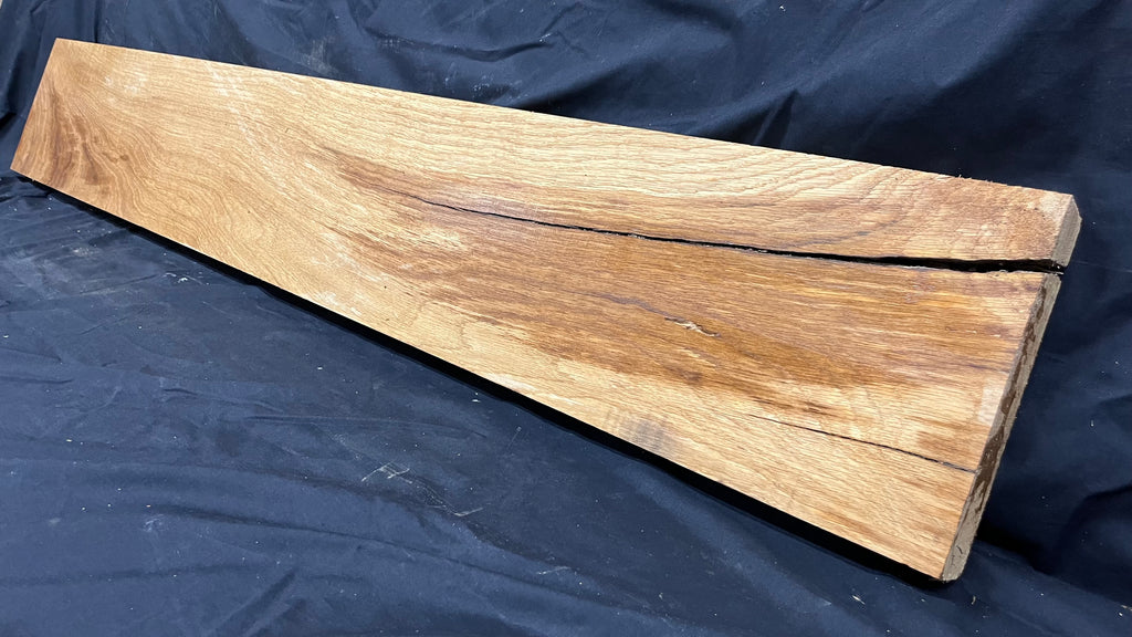 Oak mantle piece, old reclaimed fire mantle, 1498 L x 226 W x 50 D mm    (374)