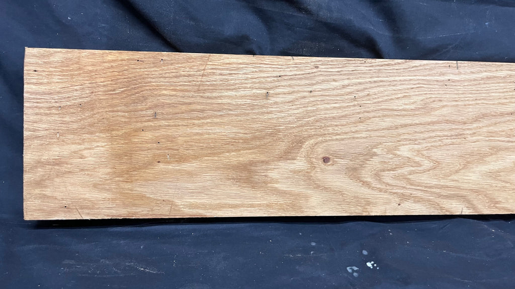 Oak mantle, floatin shelf, board, slab, 966 L x 192 W x 47 D mm    (376)