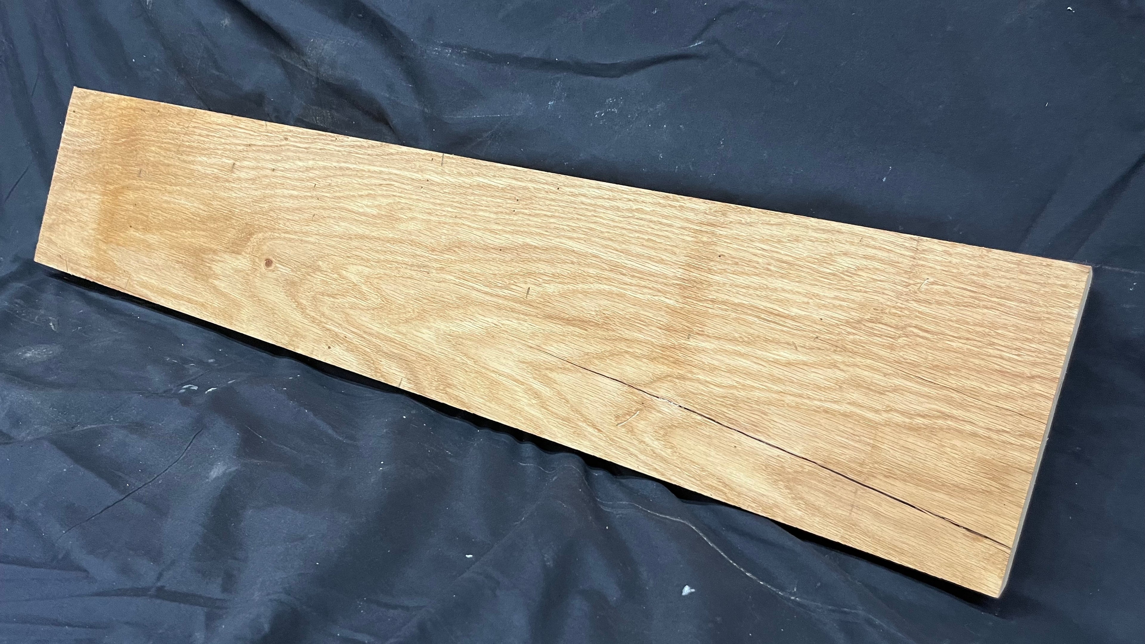 Oak mantle, floatin shelf, board, slab, 966 L x 192 W x 47 D mm    (376)
