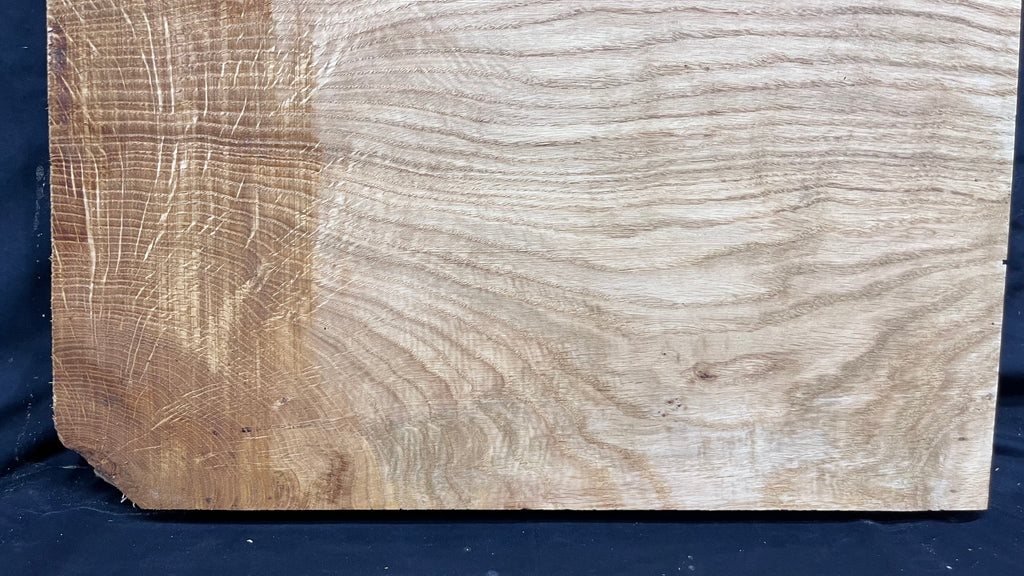 Oak chopping block, floating shelf, board, slab, 467 L x 384 W x 41 D mm    (378)