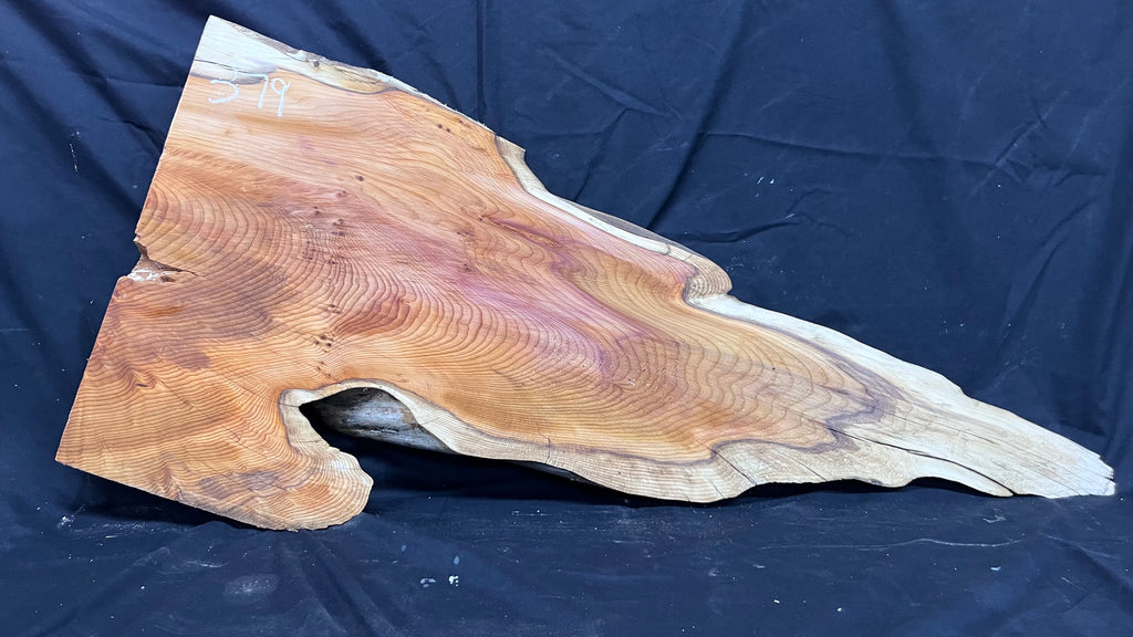 Hardwood yew, slab, board 1023 L x 455 W x 47 D mm    (379)