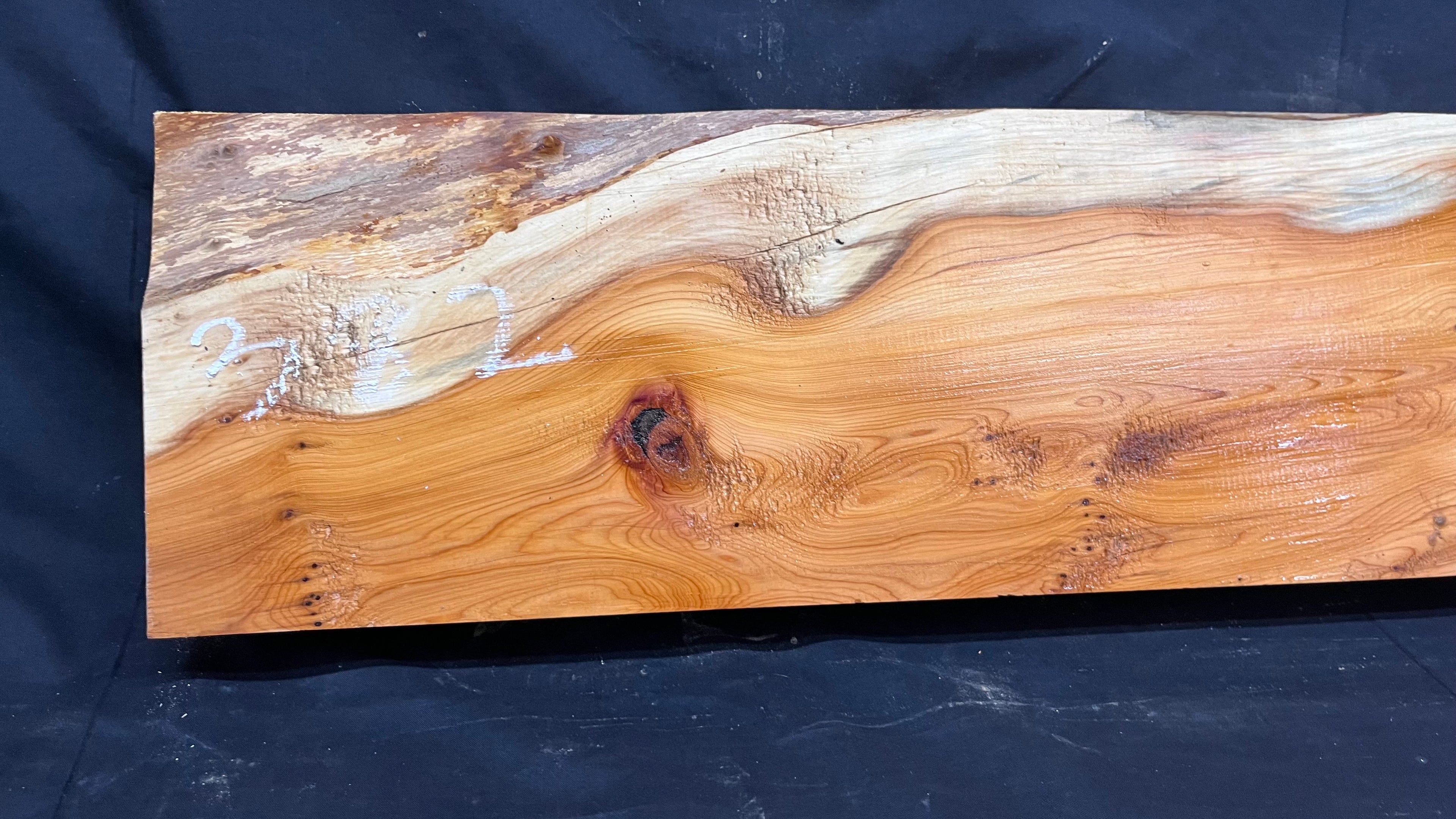 Hardwood yew, mantle piece, slab, board, shelf 1040 L x 181 W x 66 D mm    (382)